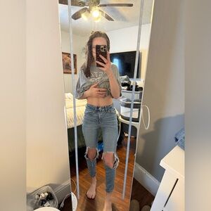 American eagle mom jeans size 000